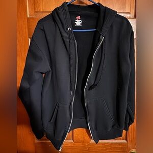 Black Zip-Up Hoodie
